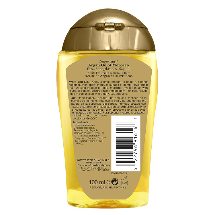 روغن آرگان مراکشی مناسب موهای خشک او جی ایکس Ogx