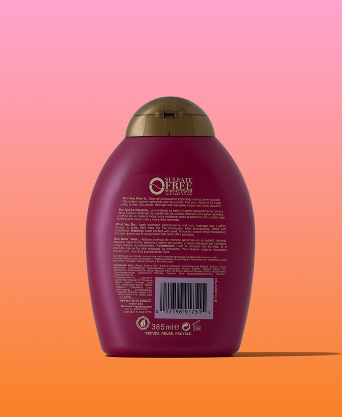 شامپو فاقد سولفات ترمیم کننده کراتین او جی ایکس 385ml