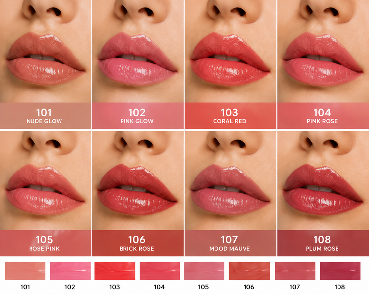 رژ لب جامد شفاف و براق گلدن رز Mood Sheer Bright Lipstick