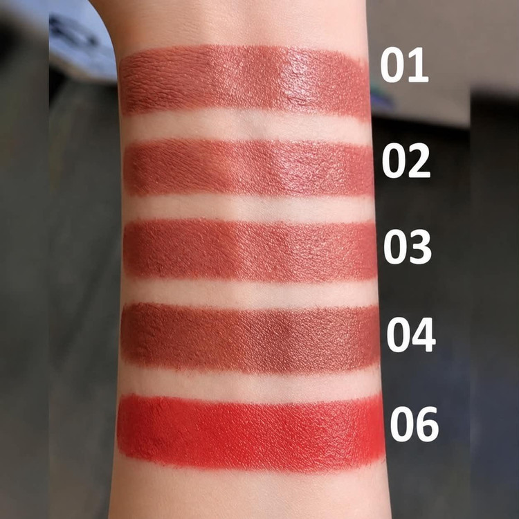 رژ لب جامد مات ساتینی گلدن رز Golden Rose Mood Satiny Matte Lipstick