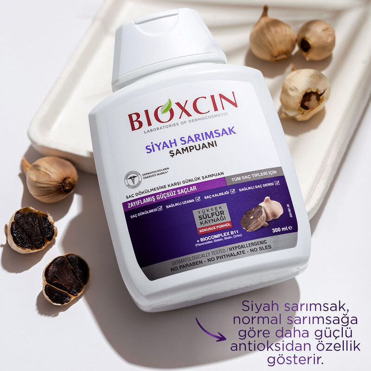 شامپو بیوکسین سیر سیاه (Bioxcin Black Garlic Shampoo)