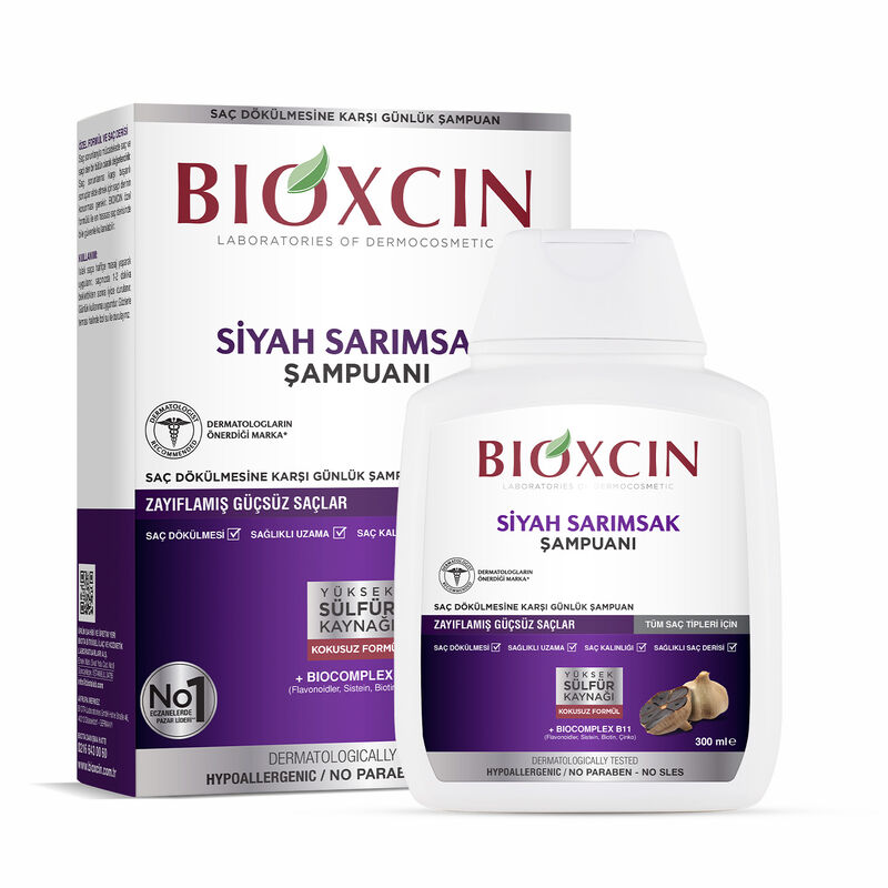 شامپو بیوکسین سیر سیاه (Bioxcin Black Garlic Shampoo)