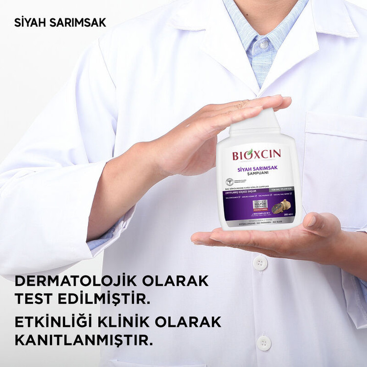 شامپو بیوکسین سیر سیاه (Bioxcin Black Garlic Shampoo)