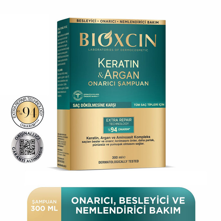 شامپو کراتین و آرگان بیوکسین (Bioxcin Keratin & Argan)