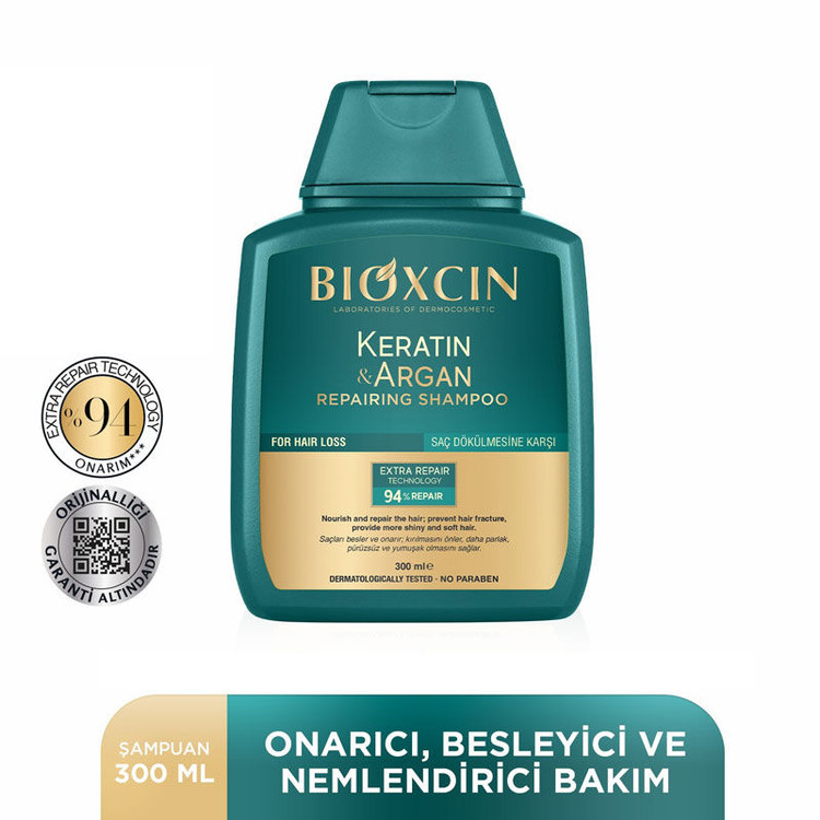 شامپو کراتین و آرگان بیوکسین (Bioxcin Keratin & Argan)
