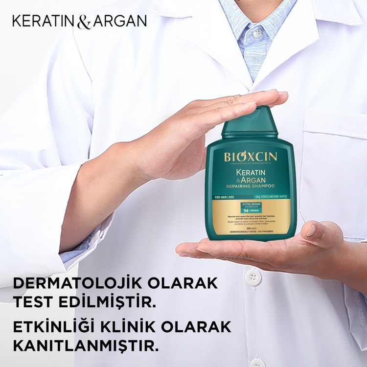 شامپو کراتین و آرگان بیوکسین (Bioxcin Keratin & Argan)