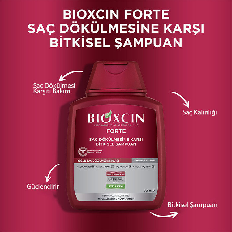 شامپو و سرم ضد ریزش مو بیوکسین فورته (Bioxcin Forte)