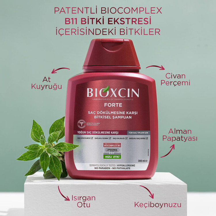 شامپو و سرم ضد ریزش مو بیوکسین فورته (Bioxcin Forte)