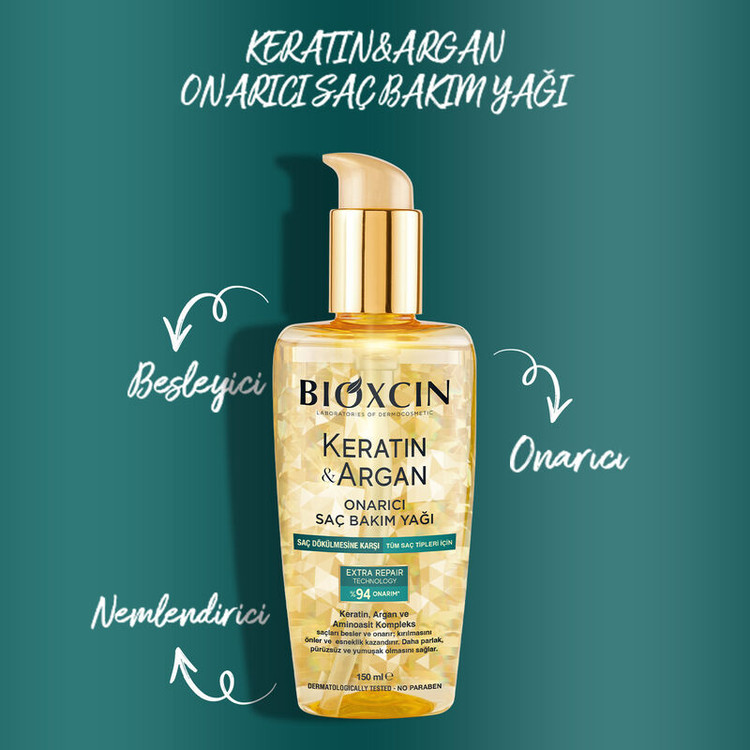 روغن آرگان ترمیمکننده مو بیوکسین Keratin & Argan