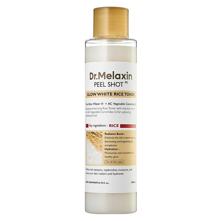 تونر برنج دکتر ملاکسین Dr. Melaxin Peel Shot Glow White Rice Toner