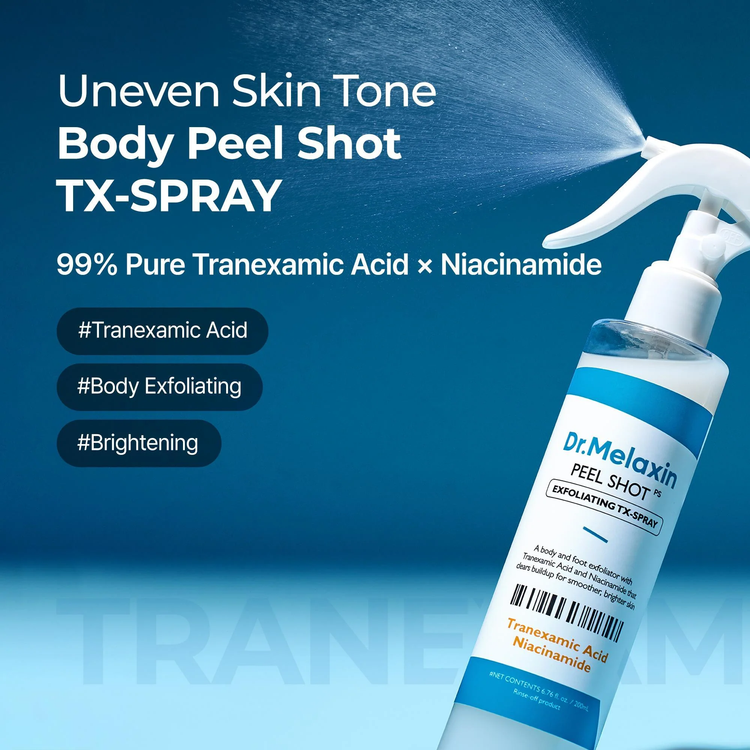 اسپری لایهبردار بدن و پا | Dr. Melaxin Peel Shot Exfoliating TX-Spray
