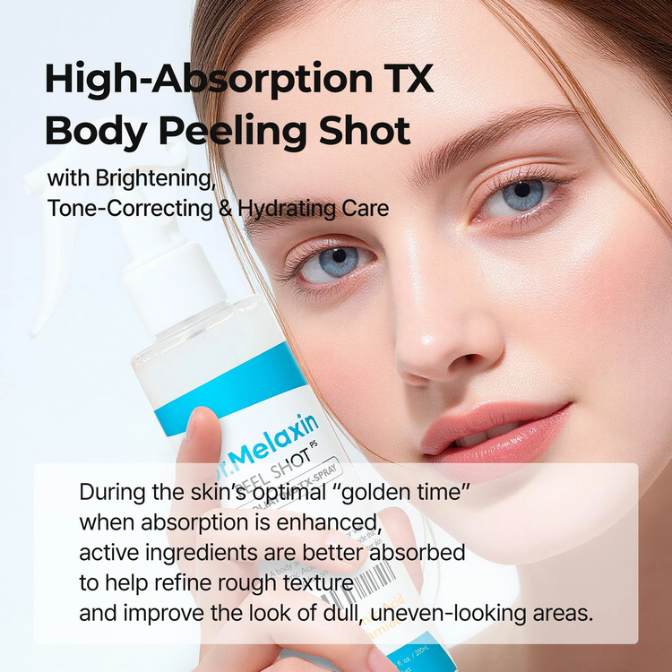 اسپری لایهبردار بدن و پا | Dr. Melaxin Peel Shot Exfoliating TX-Spray