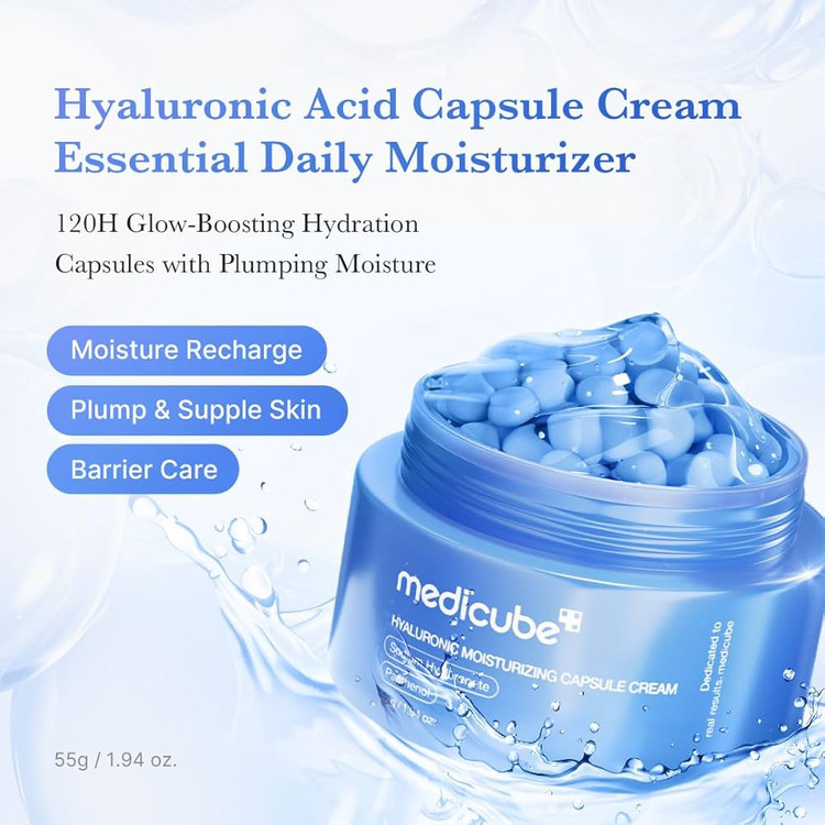 کرم آبرسان کپسولی مدی کیوب | Medicube Hyaluronic Moisturizing Capsule Cream