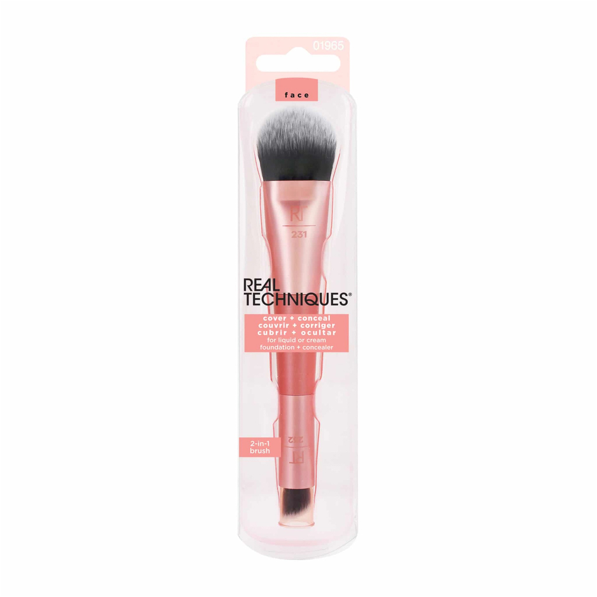 براش دو طرفه Real Techniques مدل 231 + 232 (Cover & Conceal)