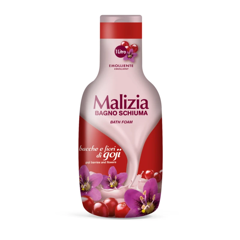 شامپو بدن Malizia با عصاره گوجی‌بری و رایحه گل‌های خوشبو حجم ۱ لیتر