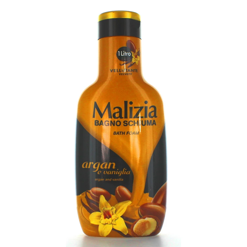 شامپو بدن Malizia با رایحه دلنشین آرگان و وانیل حجم ۱ لیتر