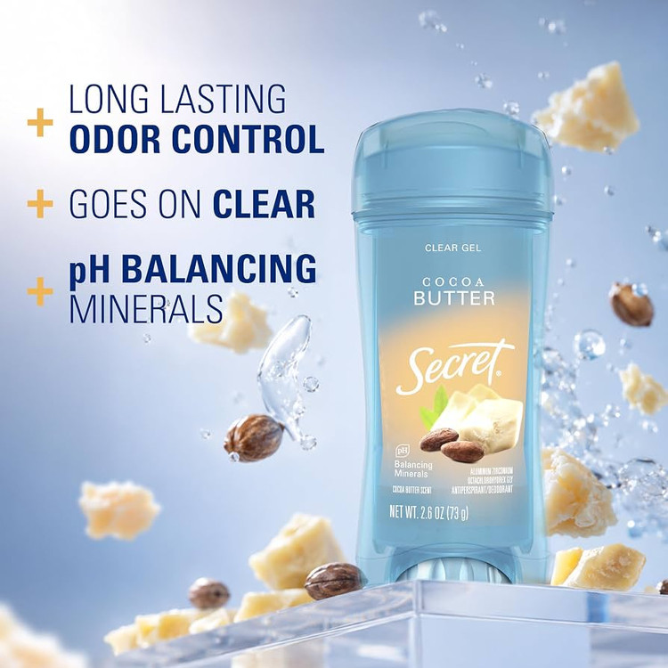 استیک ضدتعریق ژلهای سکرت مدل Cocoa Butter – حجم ۷۳ گرم