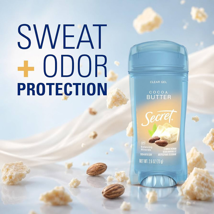 استیک ضدتعریق ژلهای سکرت مدل Cocoa Butter – حجم ۷۳ گرم