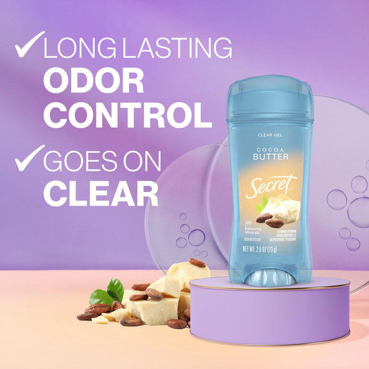 استیک ضدتعریق ژلهای سکرت مدل Cocoa Butter – حجم ۷۳ گرم