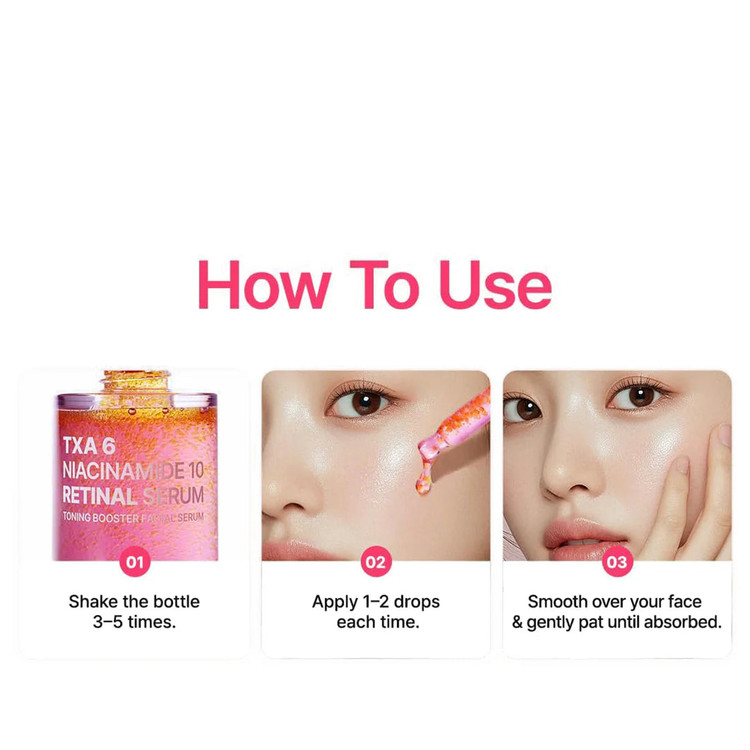 سرم صورت Purito مدل TXA 6 + Niacinamide 10 + Retinal – حجم ۳۰ میلیلیتر