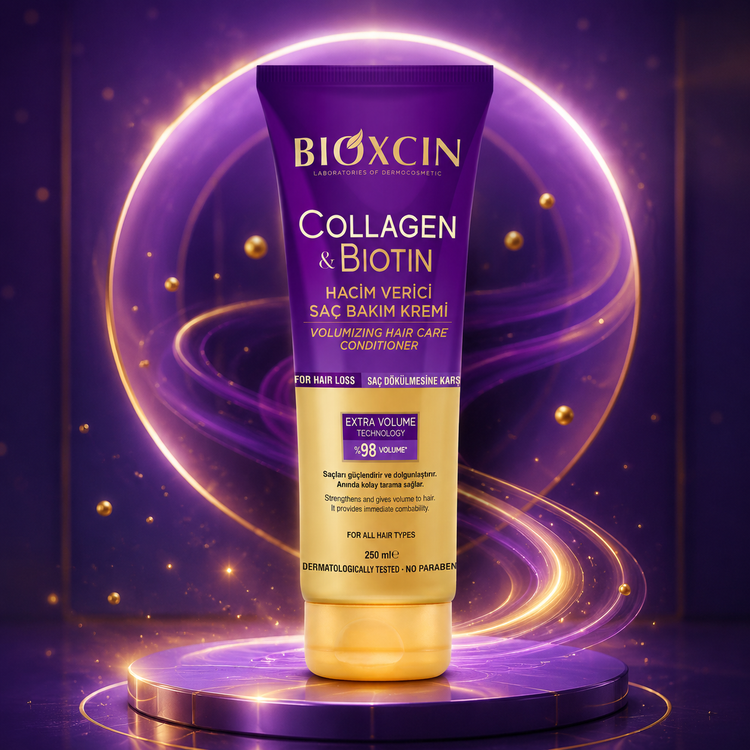 ماسک مراقبت مو بیوکسین مدل Collagen & Biotin حجمدهنده ۲۵۰ میل