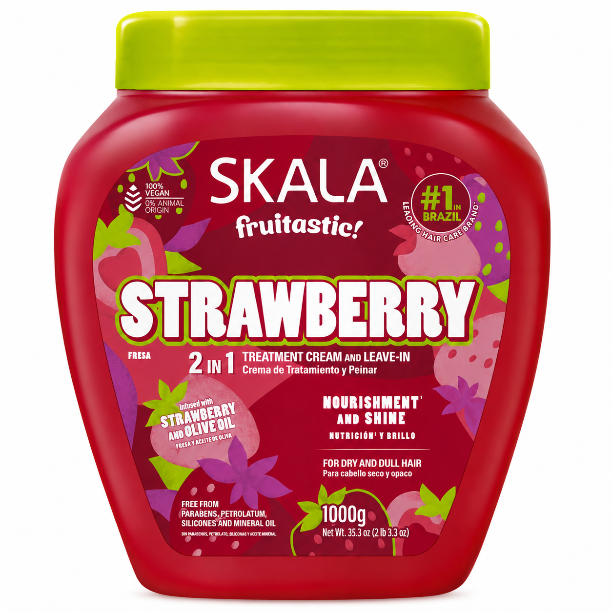 ماسک مو توت فرنگی اسکالا Strawberry حجم 1000 گرم