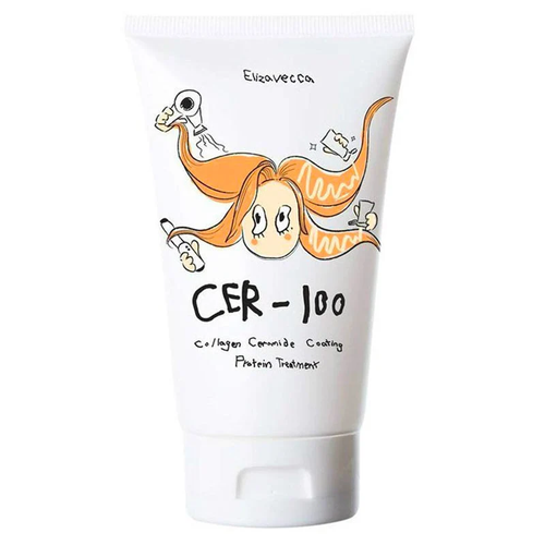 ماسک مو بازسازی و تقویت موهای آسیب دیده الیزاوکا CER-100 مدل Collagen Ceramide Coating Protein Treatment