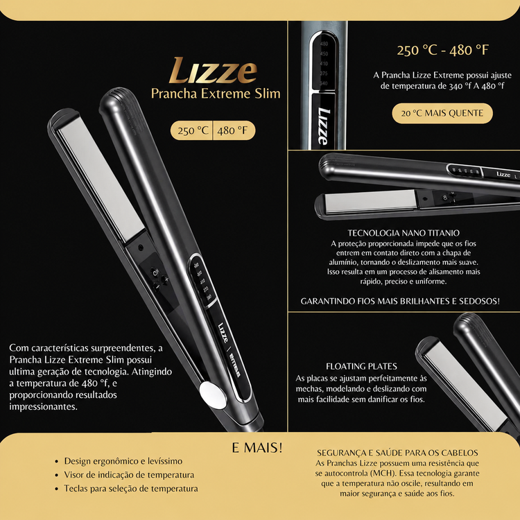 اتو مو لیز (Lizze Extreme) مدل Nano Titanium